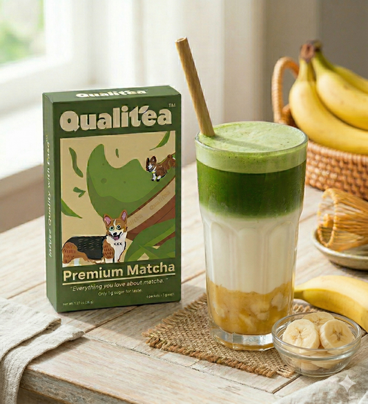 🍌 The Qualitea Chunky Banana Matcha Latte